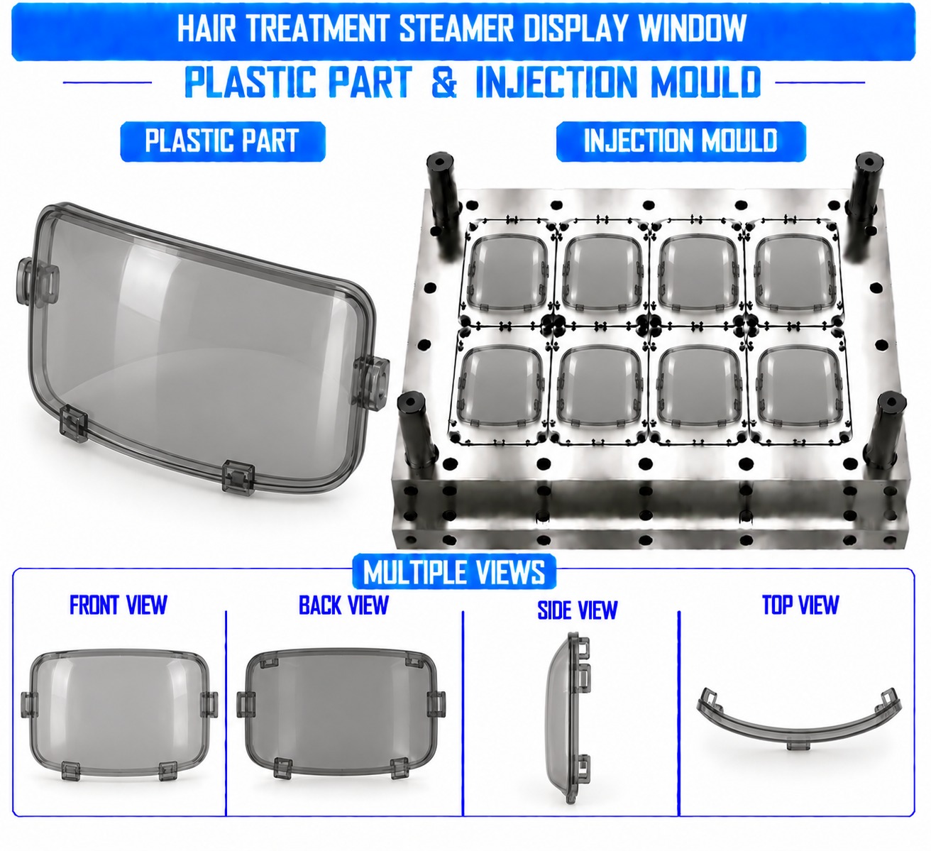 Hair Treatment Steamer Plastic Display Window Mould and Moulding Service